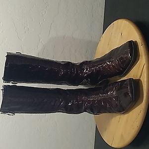 Faux Alligator boots